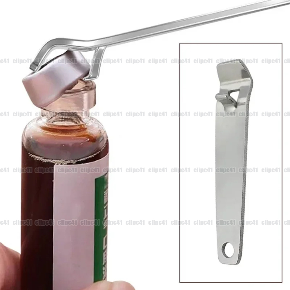 Bottle Opener Keyring - 1개 스테인리스 스틸 구강 액체 병따개