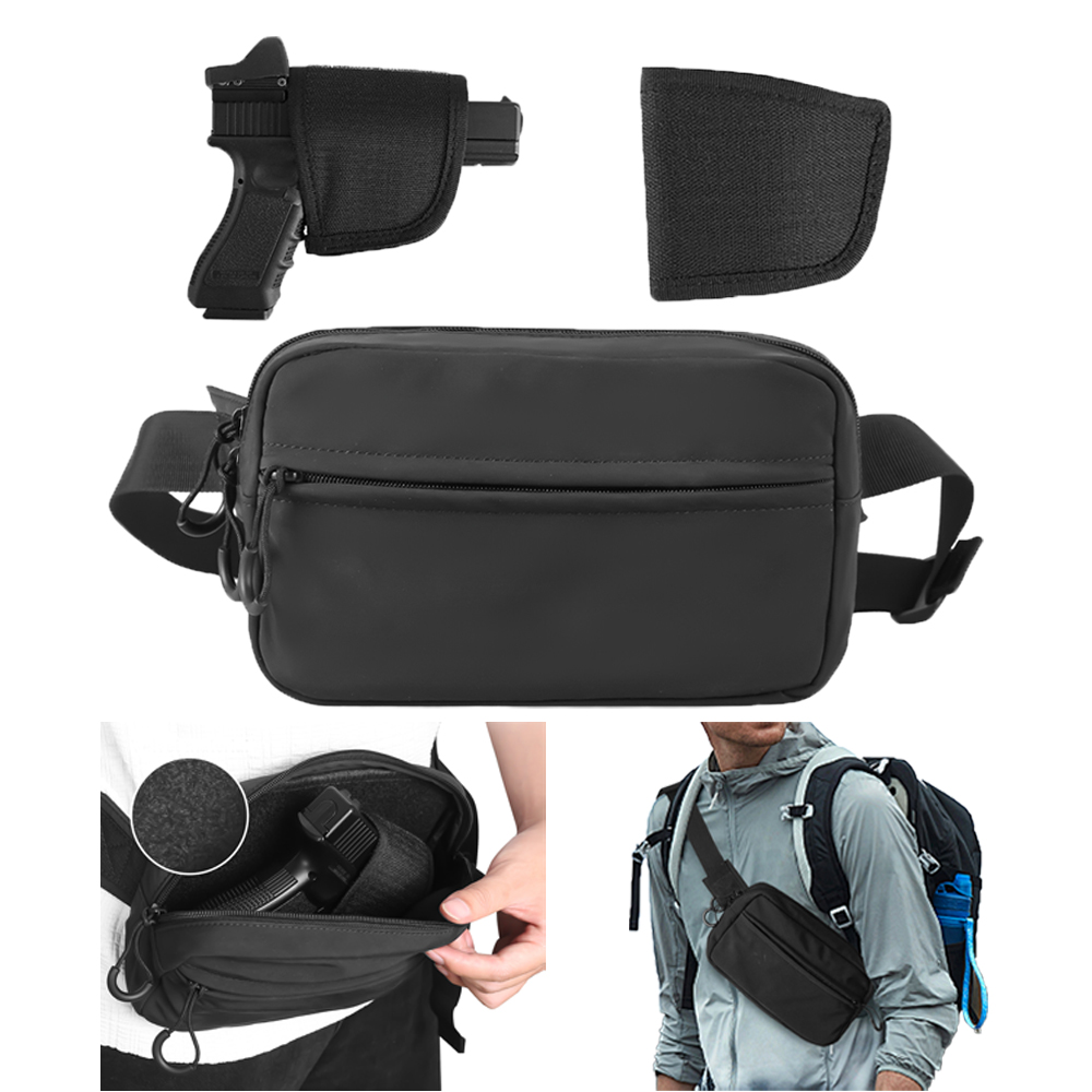 Edc Concealed Carry Fanny Pack - 전술 크로스바디 백 권총 허리 팩