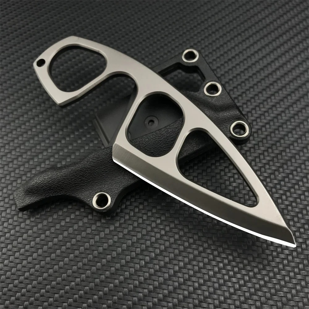 Edc Carry Fixed Blade Knife - 고경도 넥 나이프 440C 블레이드, 카이덱스