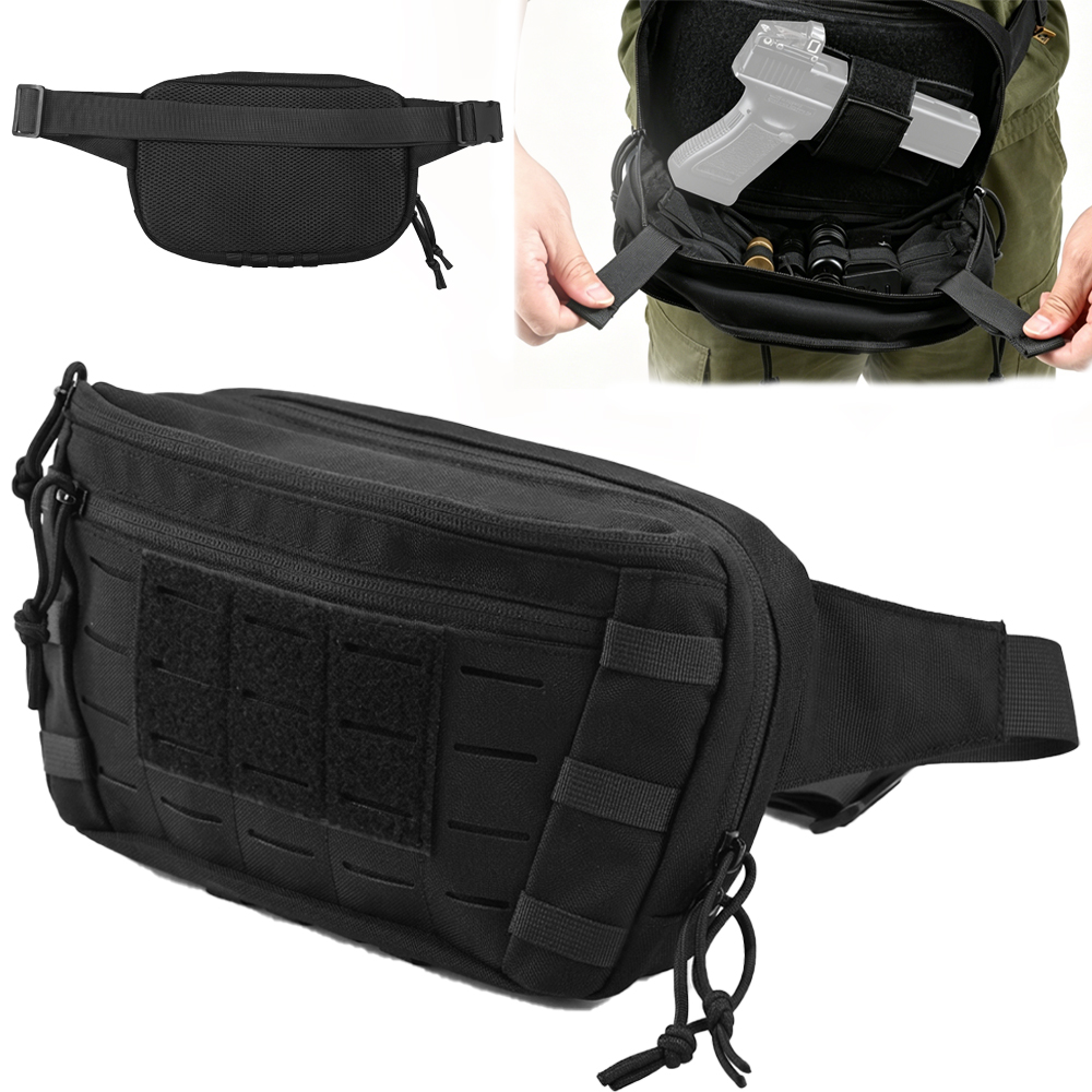 Edc Concealed Carry Fanny Pack - 전술 권총 허리 가방 CCW 패니