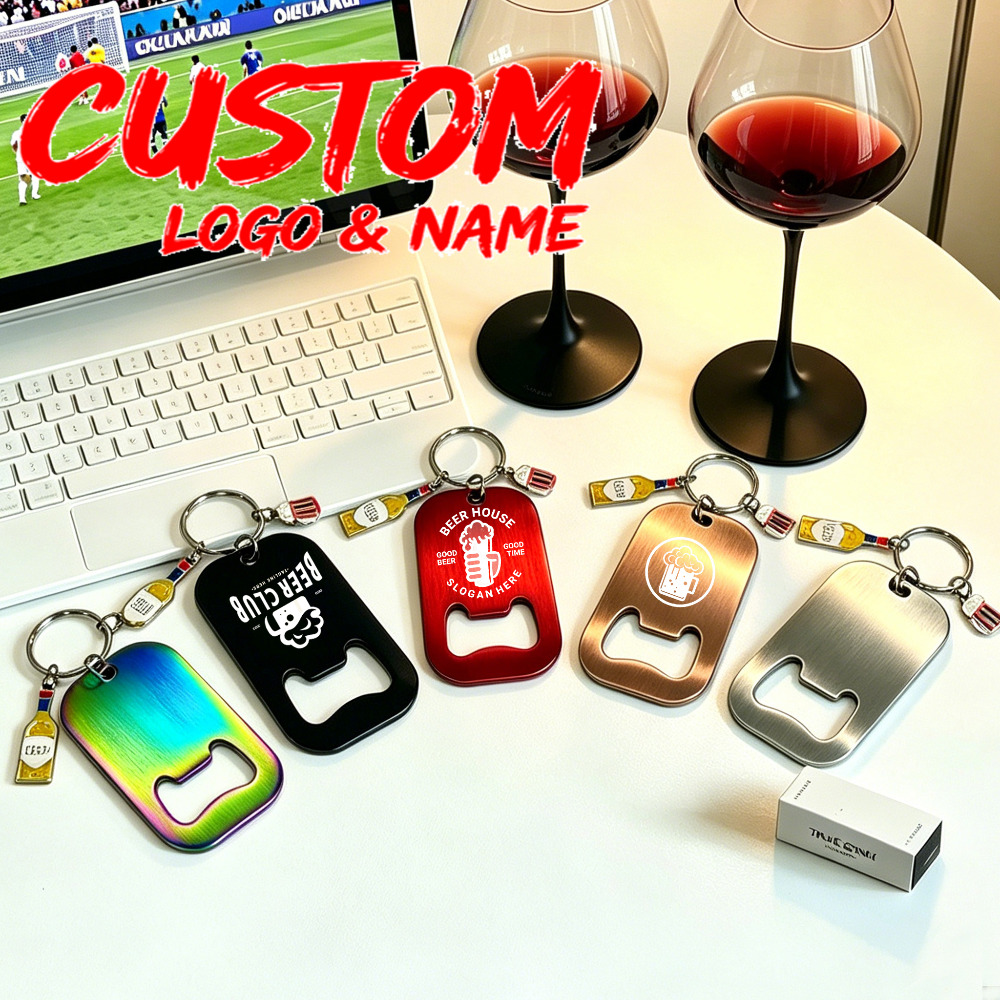 Bottle Opener Keyring - 개인 맞춤형 스테인리스 스틸 병따개 열쇠고리,