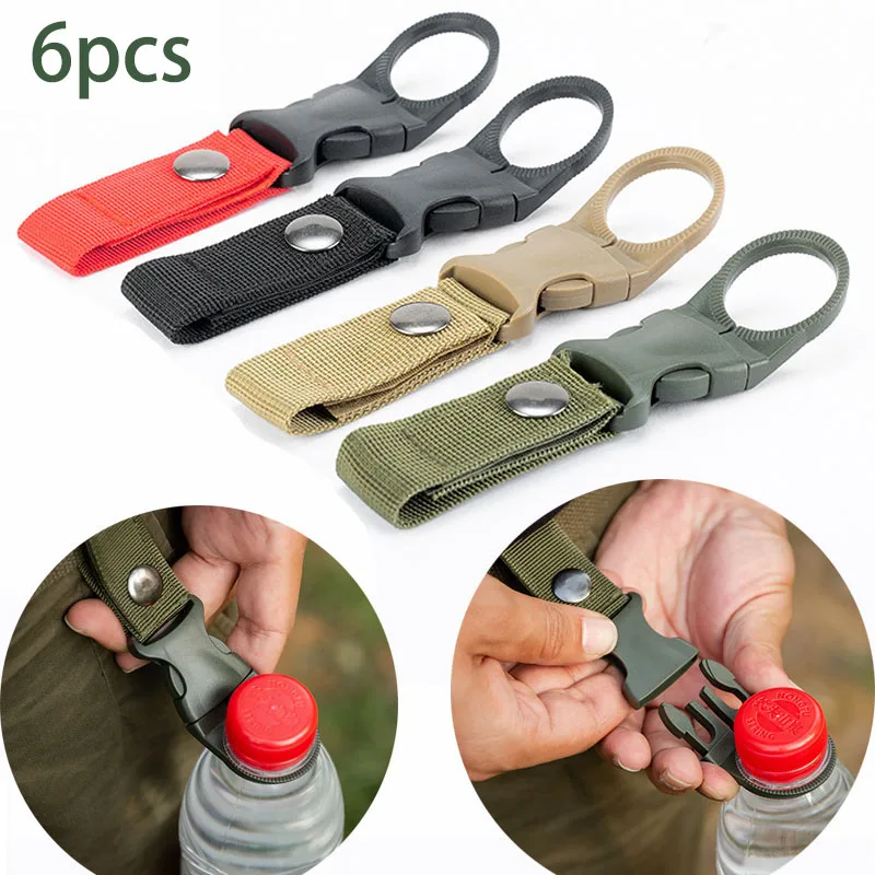 Edc Carry Kit - 6pcs 캠핑 웨빙 버클 후크 물병