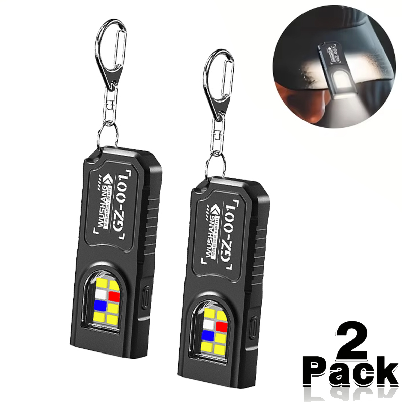 Keychain Flashlight - 다기능 미니 COB LED 키체인 손전등