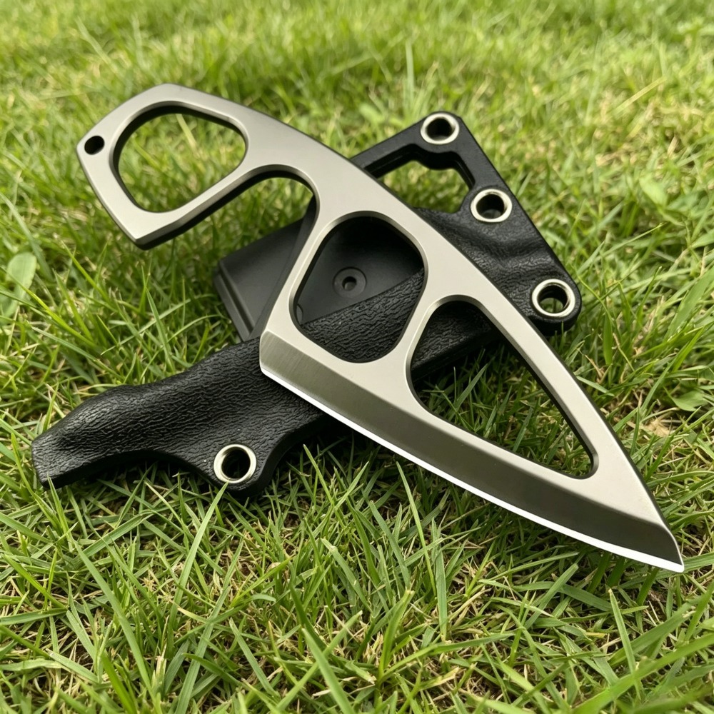 Edc Carry Fixed Blade Knife - 고경도 넥 나이프 440C 블레이드, 카이덱스
