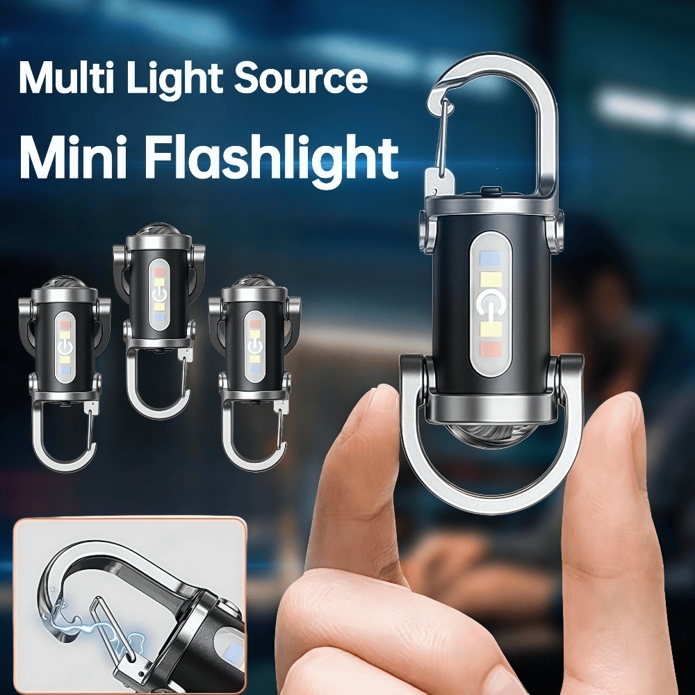Keychain Flashlight - 휴대용 키체인 라이트 미니 키링 손전등