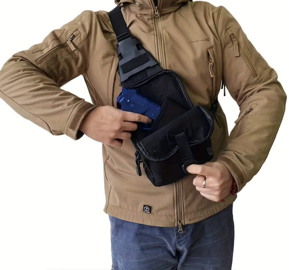 전술 슬링백 은닉 휴대용 크로스바디 건백 빠른 접근 권 - Edc Concealed Carry Fanny Pack 리뷰 및 가격