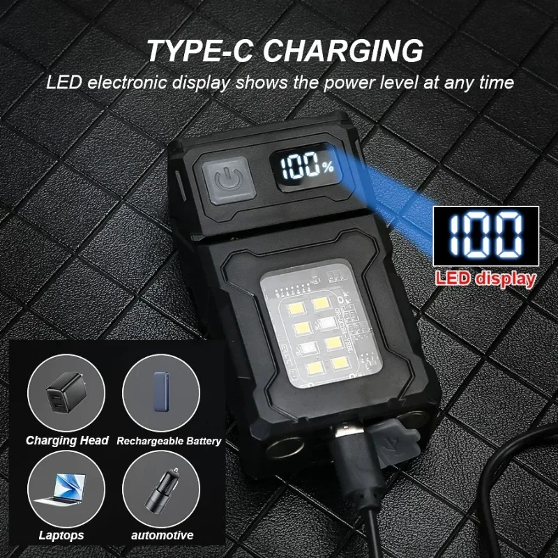 미니 LED 휴대용 손전등 USB 충전식 LED COB - Keychain Flashlight 리뷰 및 가격