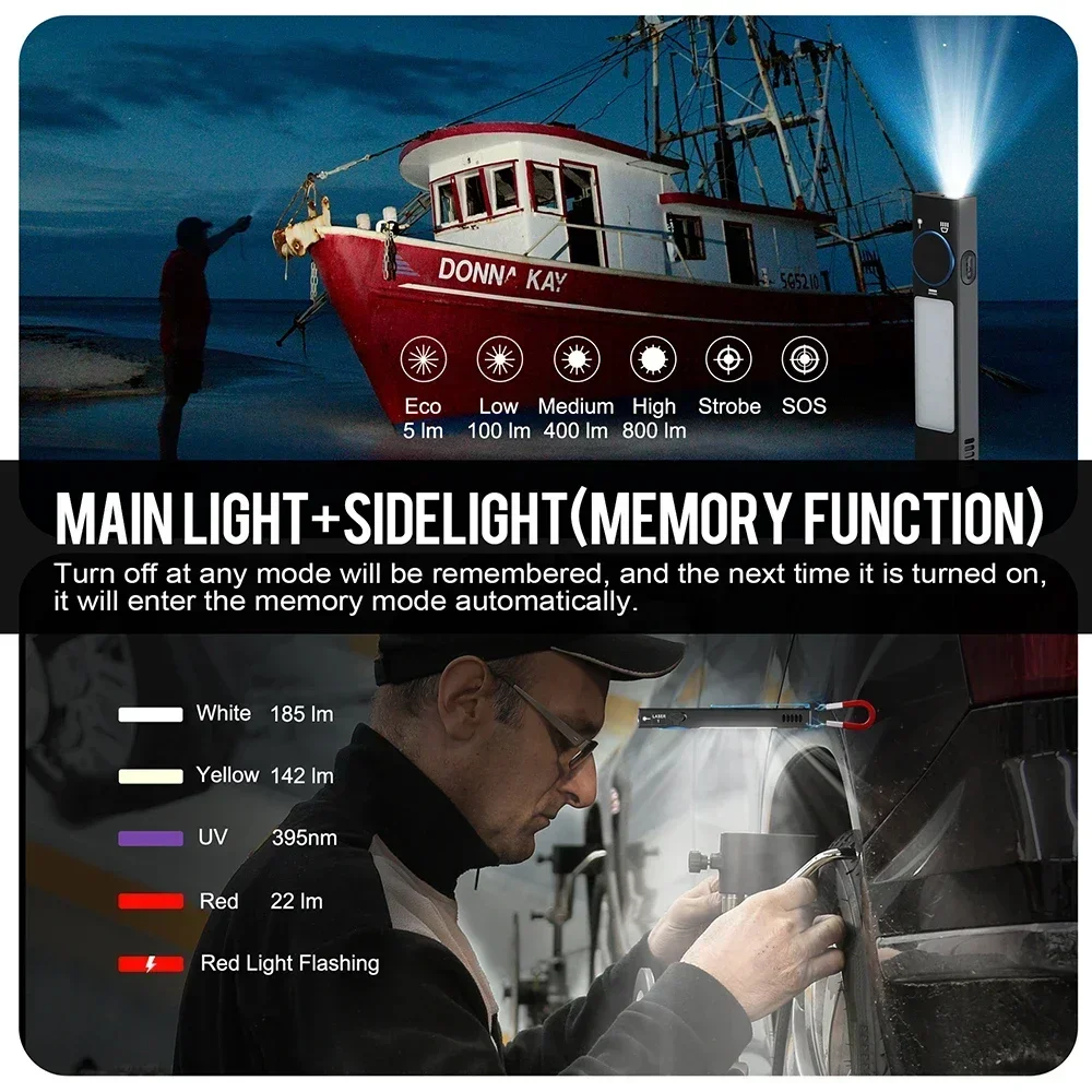 YC8001 1000LM 미니 EDC 손전등, 펜 클립 - Keychain Flashlight 리뷰 및 가격