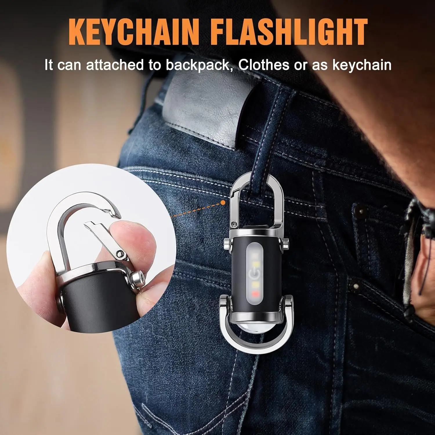 미니 키체인 손전등 충전식 포켓 COB 작업등 야외용  - Keychain Flashlight 리뷰 및 가격