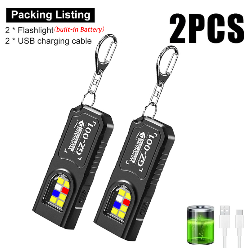 다기능 키체인 손전등 USB 충전식 미니 손전등 COB - Keychain Flashlight 리뷰 및 가격