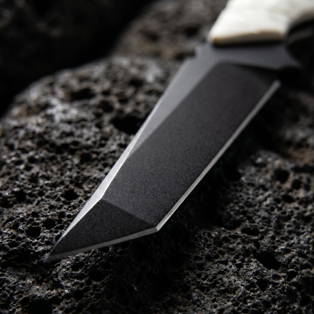 새로운 고정형 나이프, 화이트 G10 핸들, D2 블레 - Edc Carry Fixed Blade Knife 리뷰 및 가격