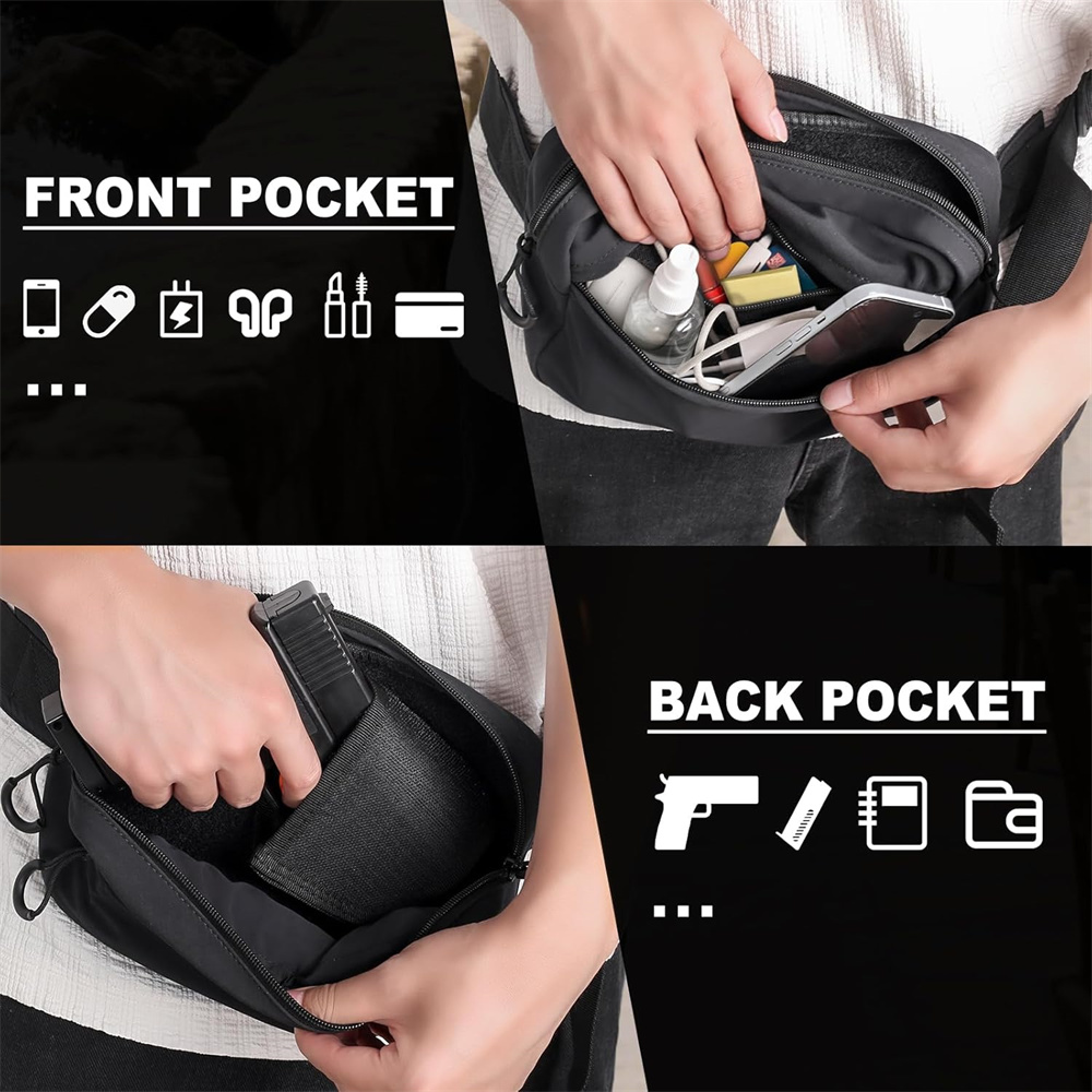 숨겨진 휴대용 권총 가방 권총 허리 홀더 파우치 전술  - Edc Concealed Carry Fanny Pack 리뷰 및 가격