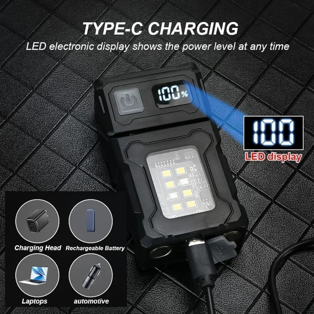 180 °   회전식 LED 손전등 USB 충전식 키체 - Keychain Flashlight 리뷰 및 가격