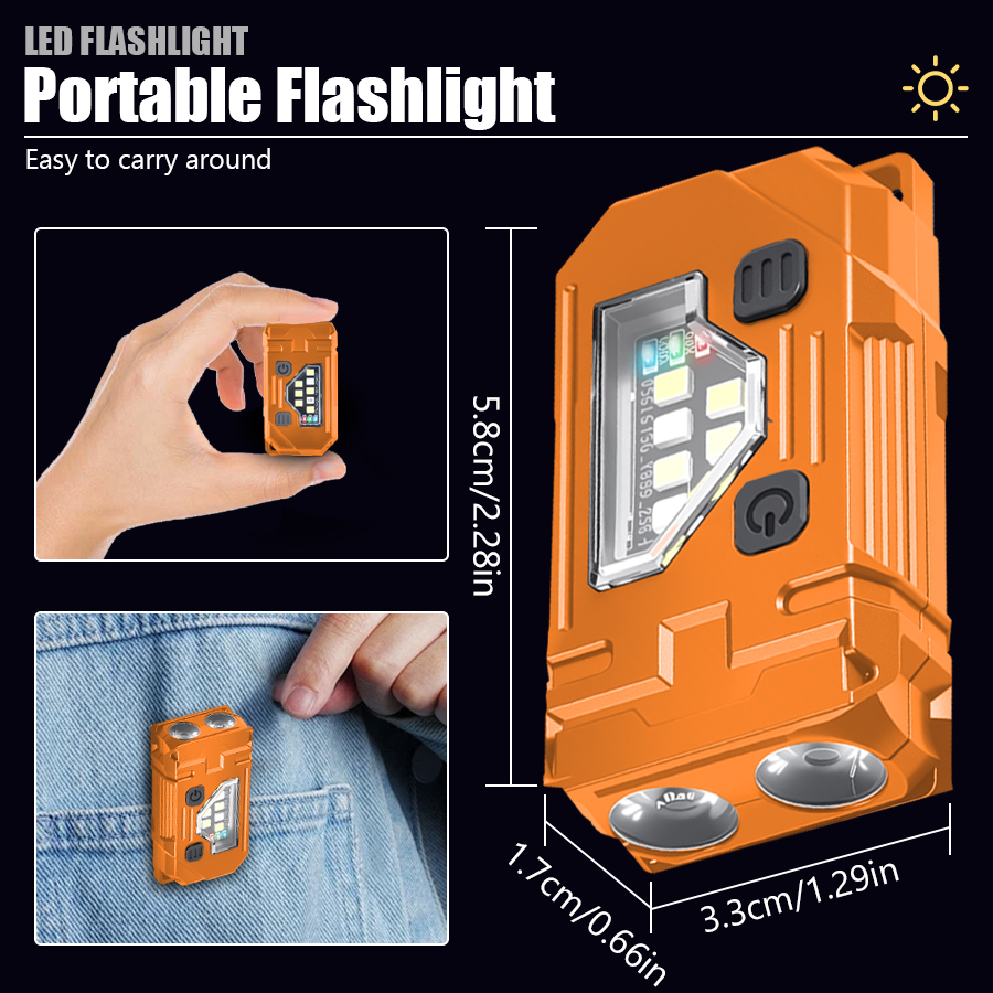 미니 키체인 EDC 손전등 충전식 마그네틱 토치 슈퍼  - Keychain Flashlight 리뷰 및 가격