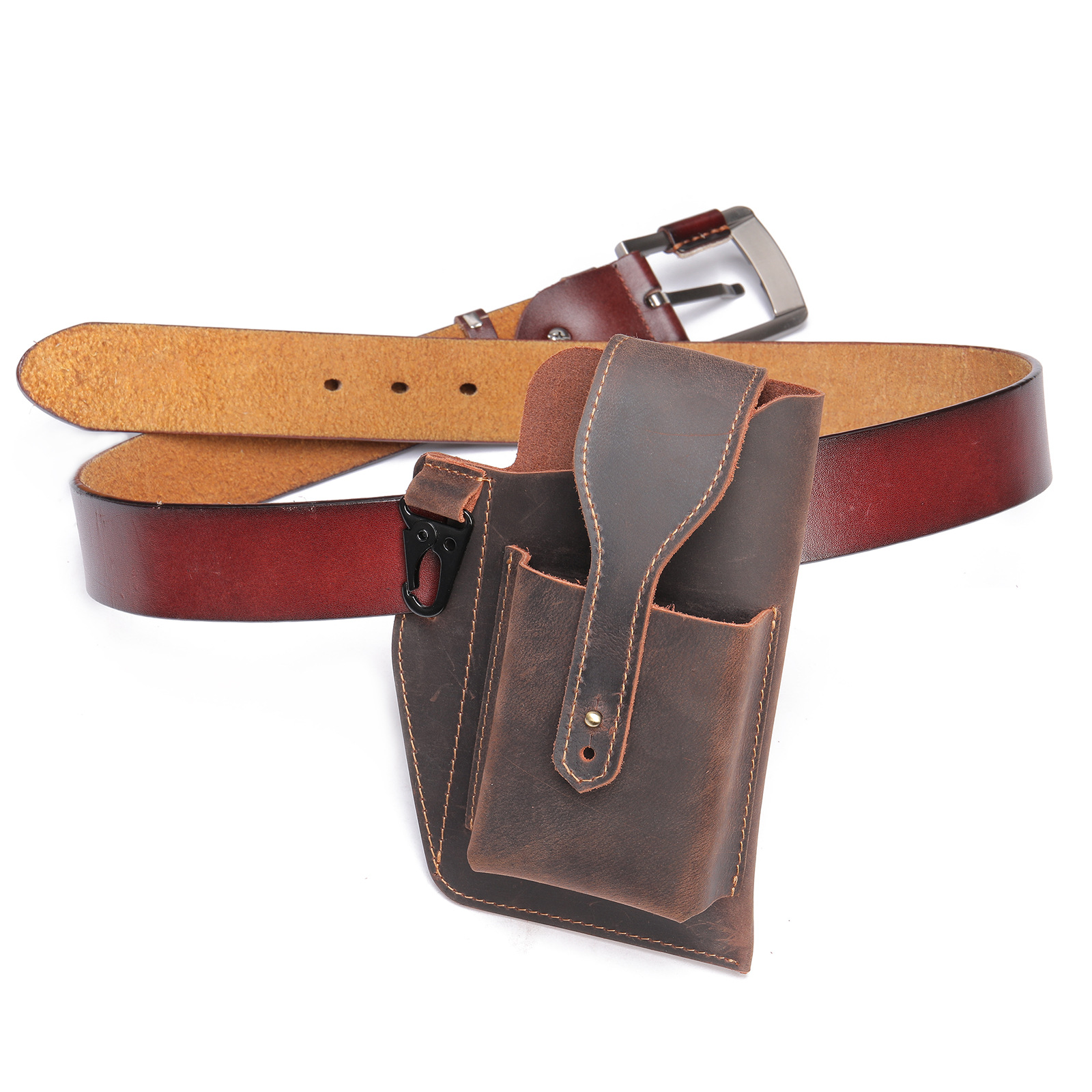 크레이지 호스 가죽 남성용 수직 전술 허리 가방 정품  - Edc Carry Bag For Men 리뷰 및 가격