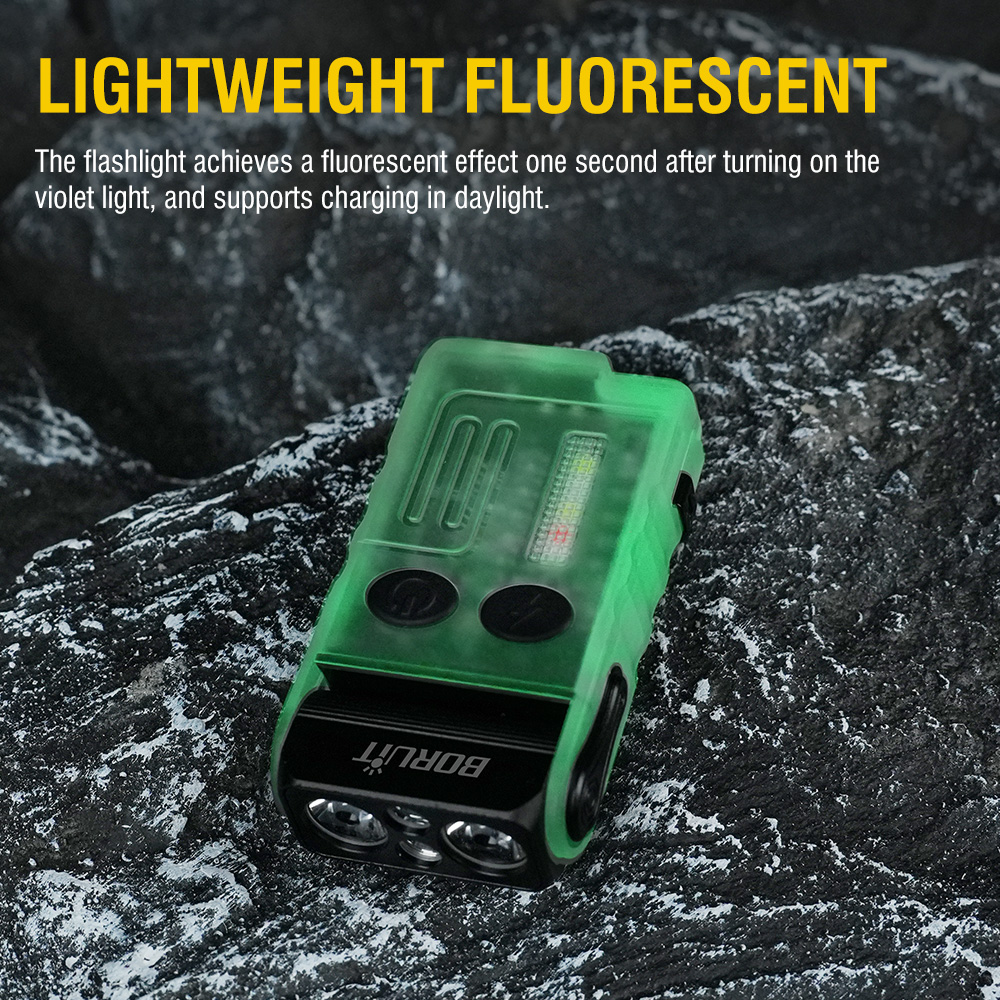 BORUiT V20 형광 버저 EDC LED 키체인 손 - Keychain Flashlight 리뷰 및 가격