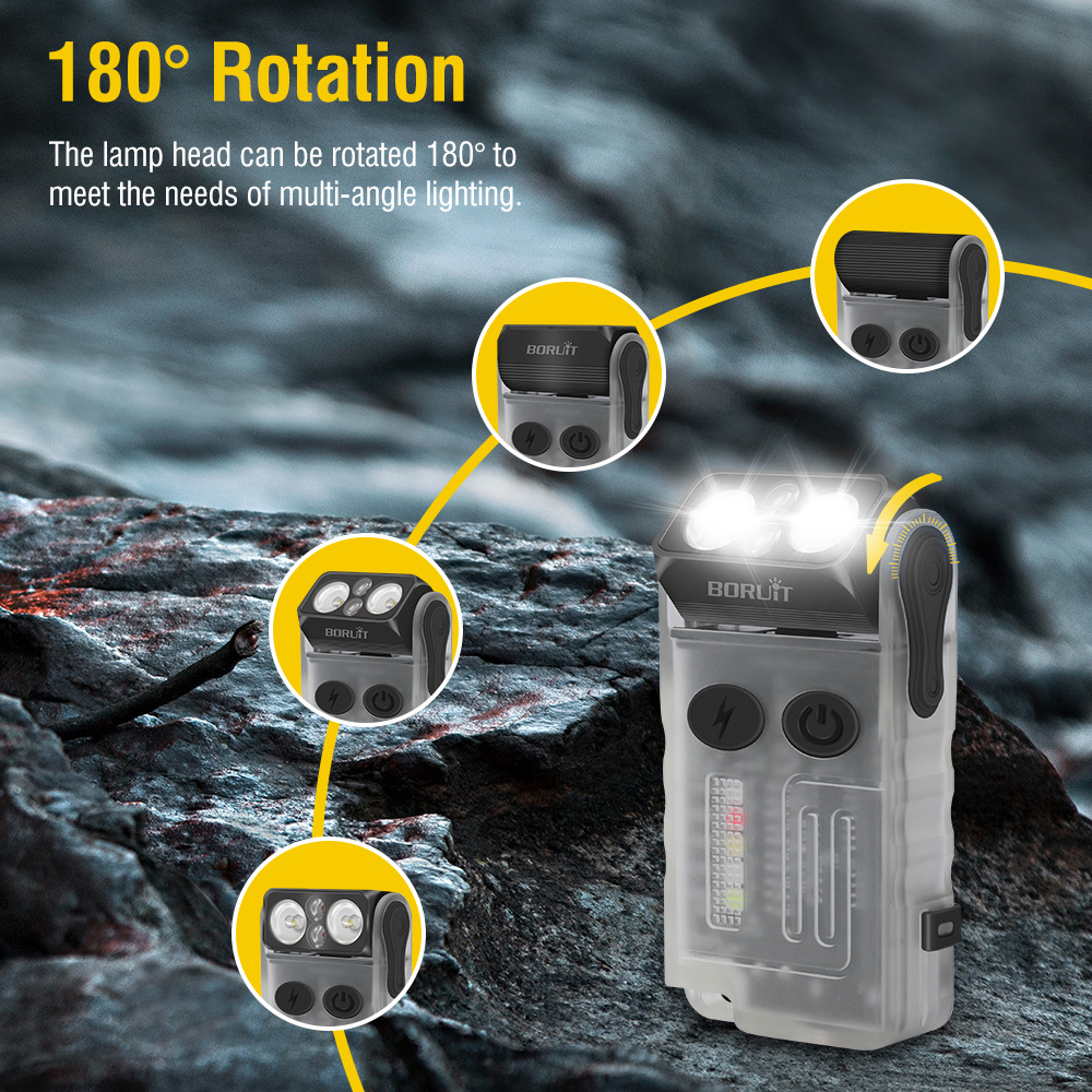 BORUiT V20 형광 버저 EDC LED 키체인 손 - Keychain Flashlight 리뷰 및 가격