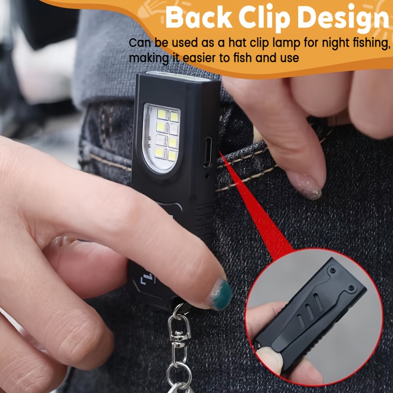 다기능 미니 COB LED 키체인 손전등 USB 충전식 - Keychain Flashlight 리뷰 및 가격