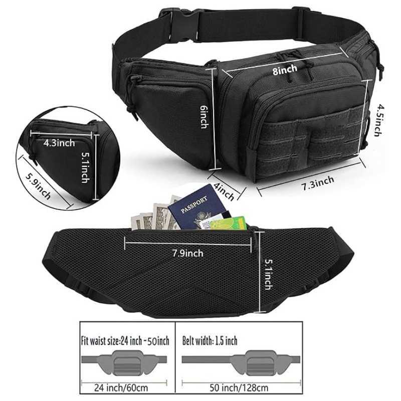 방수 몰리 EDC 가방 전술용 패니 팩 홀스터 은닉 휴 - Edc Concealed Carry Fanny Pack 리뷰 및 가격