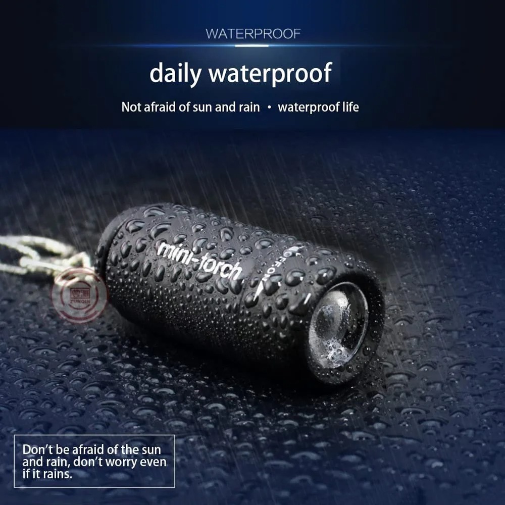 USB 충전식 캠핑 미니 손전등 강력한 라이트 포켓 키 - Keychain Flashlight 리뷰 및 가격
