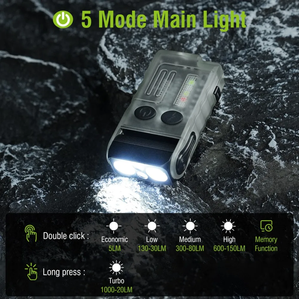 BORUiT V20 버저 EDC LED 키체인 손전등  - Keychain Flashlight 리뷰 및 가격