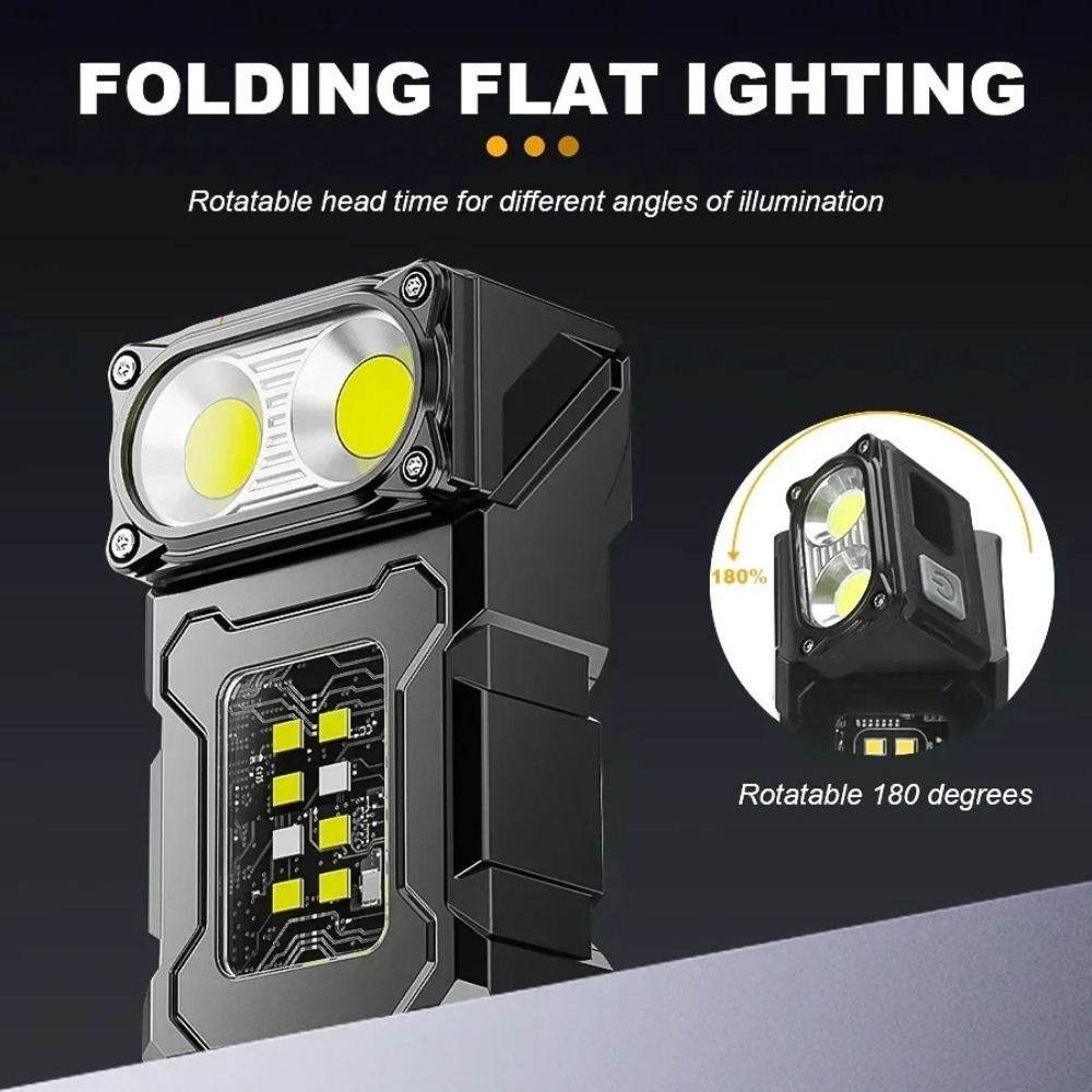 충전식 미니 LED 손전등 마그네틱 클립형 작업등 키체 - Keychain Flashlight 리뷰 및 가격