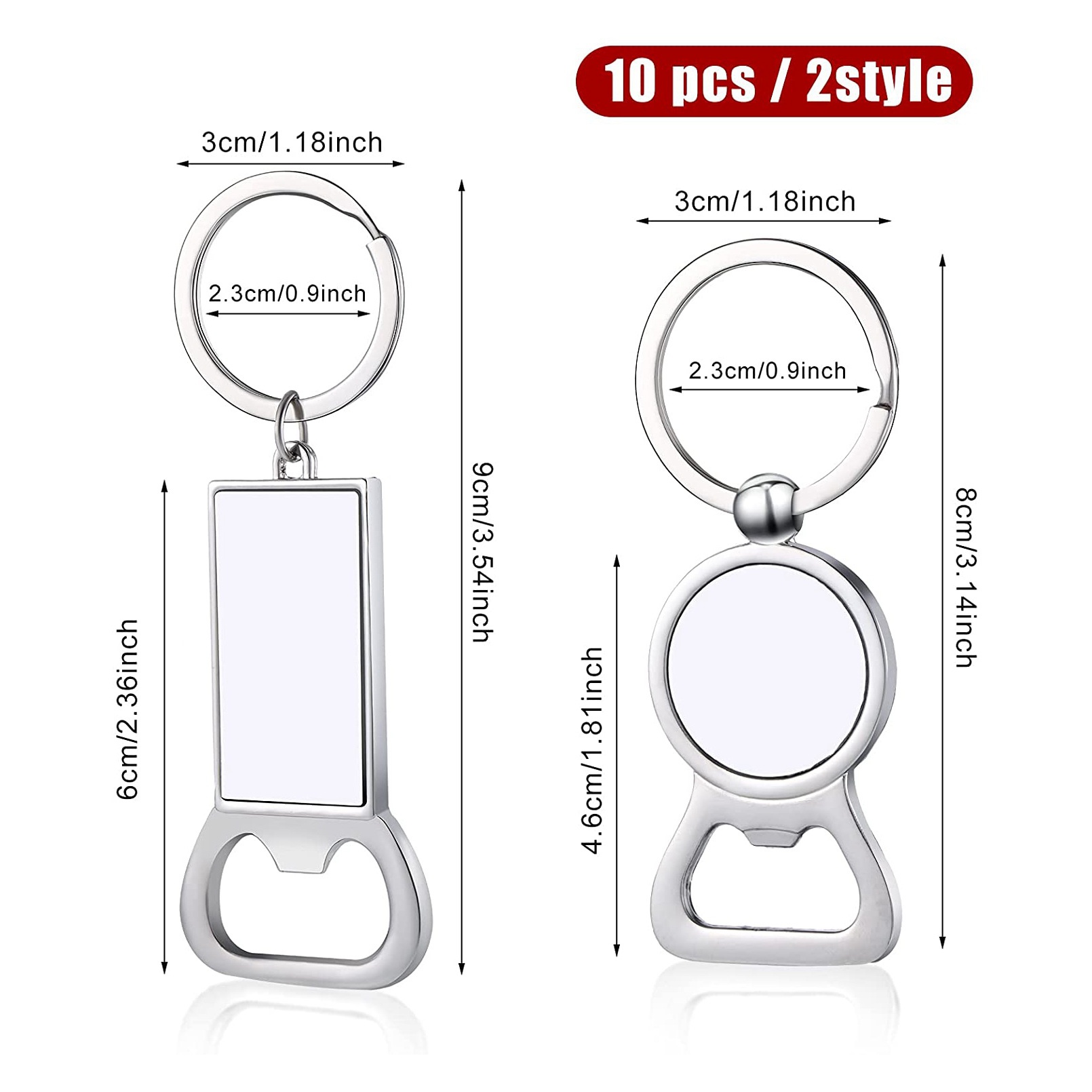 AED7-10개 승화용 블랭크 키체인, 승화용 금속 병 - Bottle Opener Keyring 리뷰 및 가격