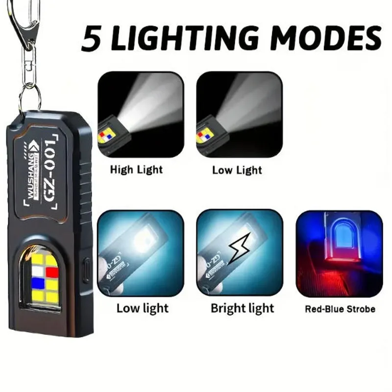 LED 키체인 손전등 타입 C 충전식 550LM 휴대용 - Keychain Flashlight 리뷰 및 가격